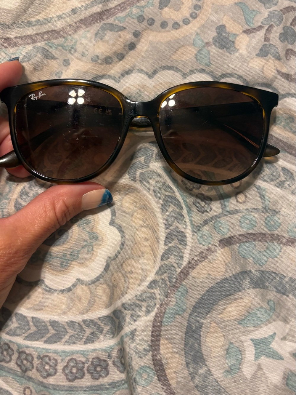 Ray-Ban Women's Tortoiseshell Frame Sunglasses with Brown Lenses